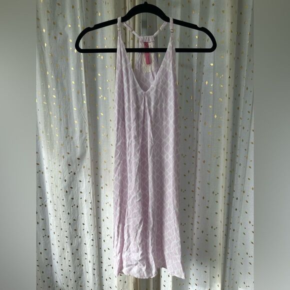 Cinnamon Girl Hawaii Sleeveless Geometric Racer Back V Neck Flowy Mini Dress XS - Picture 2 of 6